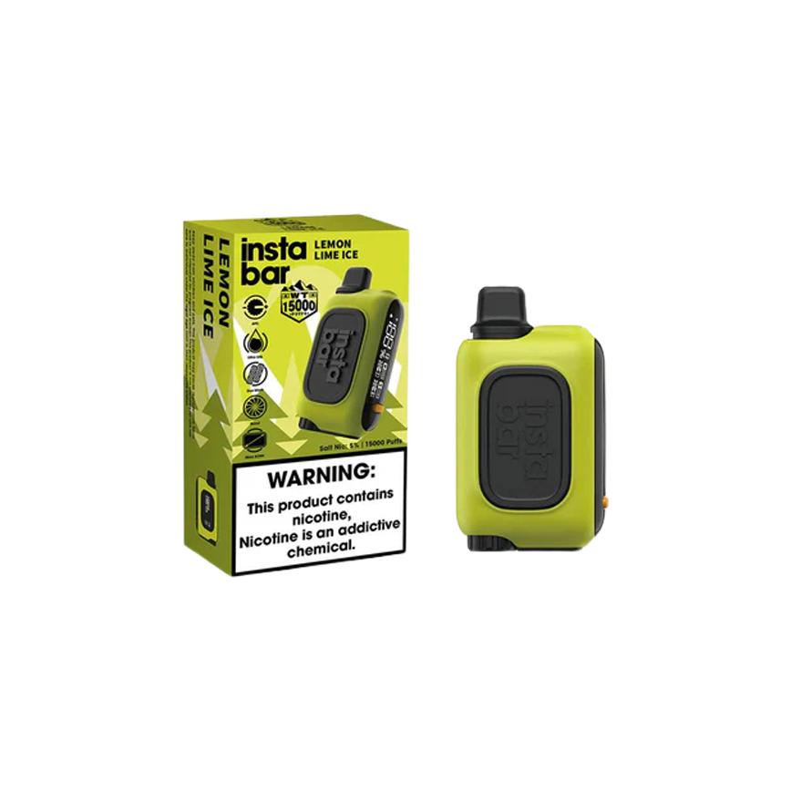 Instabar Lemon Lime Ice 15000Puff 5Ct