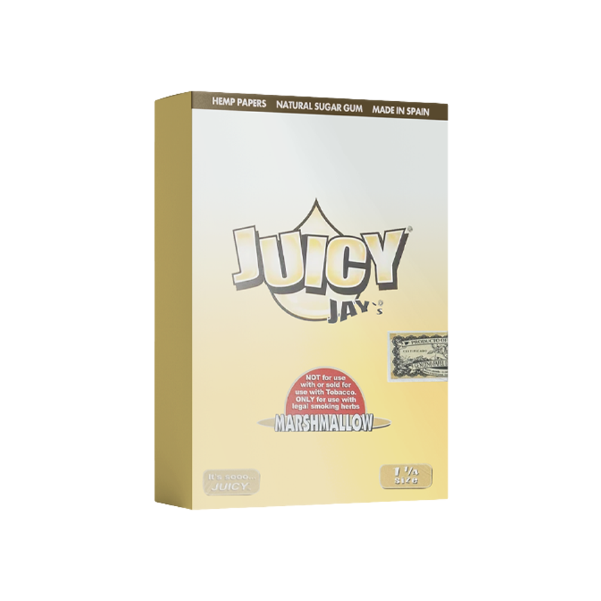 Juicy Jay'S Flavored Hemp Paper MarshMallow 1 1/4 Size 24Ct