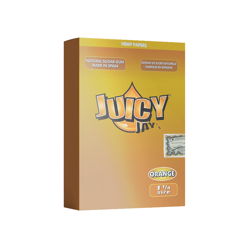 Juicy Jay'S Flavored Hemp Paper Orange 1 1/4 Size 24Ct