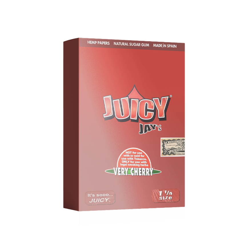 Juicy Jay'S Flavored Hemp Paper Very Chery 1 1/4 Size 24Ct