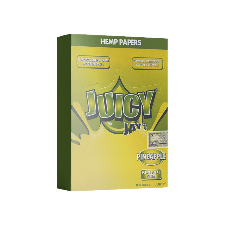 Juicy Jay'S Pinrapple Flavored Hemp Papers King Size 24Ct