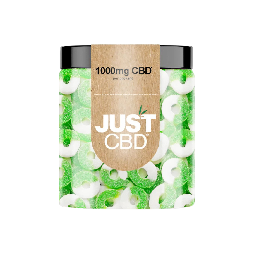 Just CBD Hemp Infused Gummies Apple Rings CBD