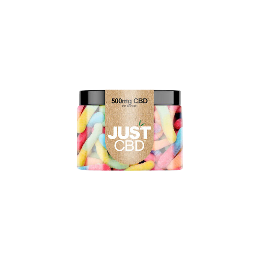 Just CBD Hemp Infused Gummies Sour Worms CBD