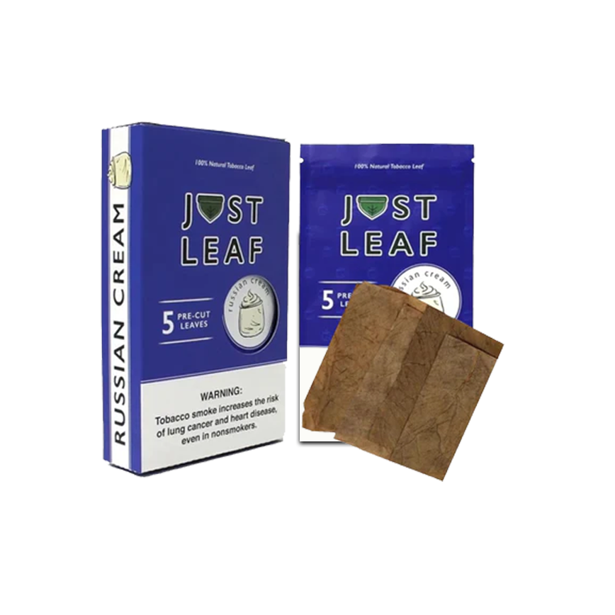 Just Leaf Russian Cream Natural Tobacco Leaf 5Ct