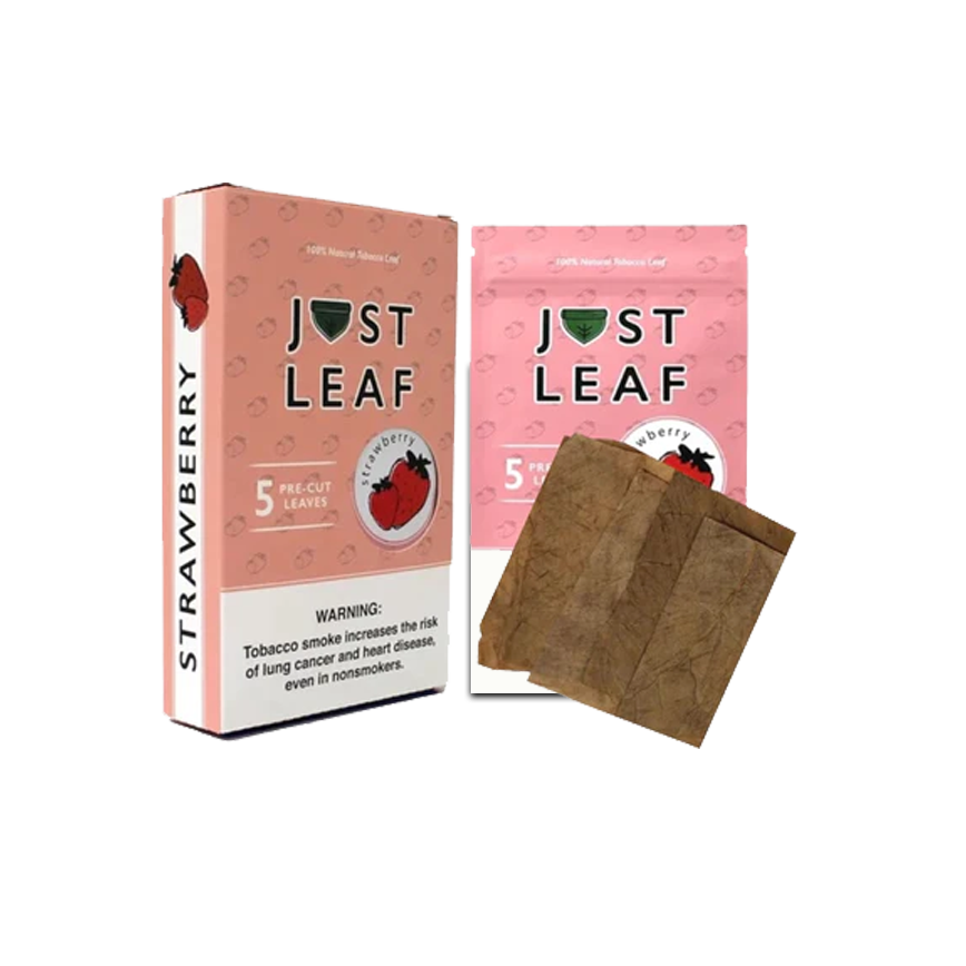 Just Leaf Strawberry Natural Tobacco Leaf 5Ct