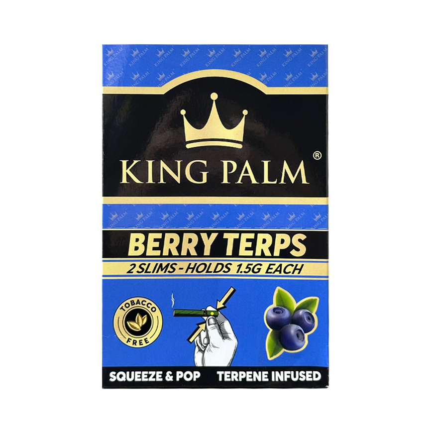 King Palm Berry Terps 2 Slims - Holds 1.5G Each 20Ct