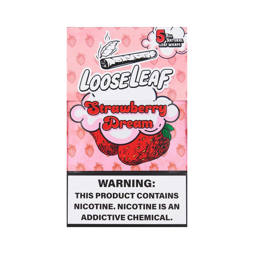 Loose Leaf Strawberry Dream Natural Leaf Wraps 5Ct