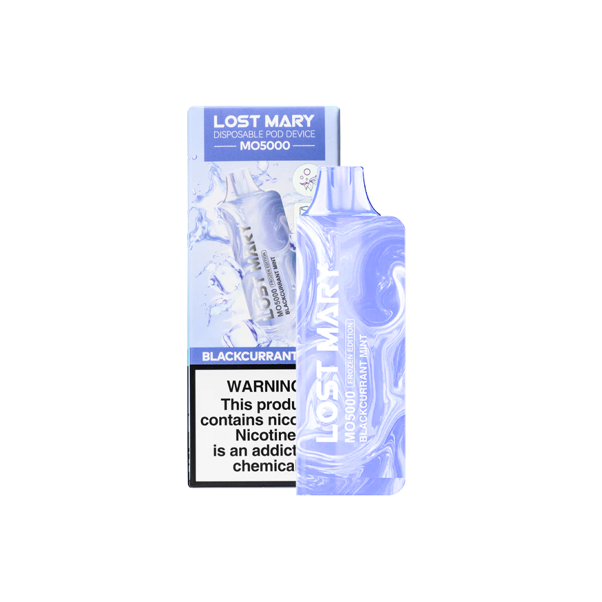 Lost Mary Disposable Black Current Mint 5000Puff 5% 5CT
