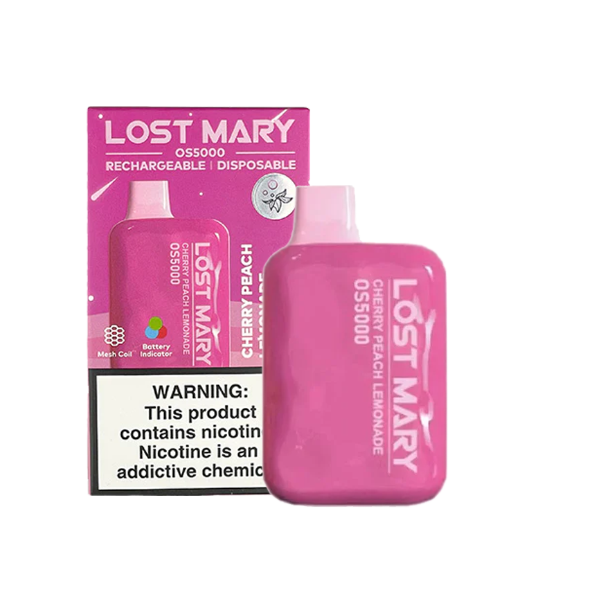 Lost Mary Disposable Cherry Peach Lemonade 5000Puff 5% 10Ct