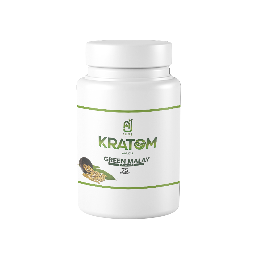 كبسولات Njoys Kratom Green Malay