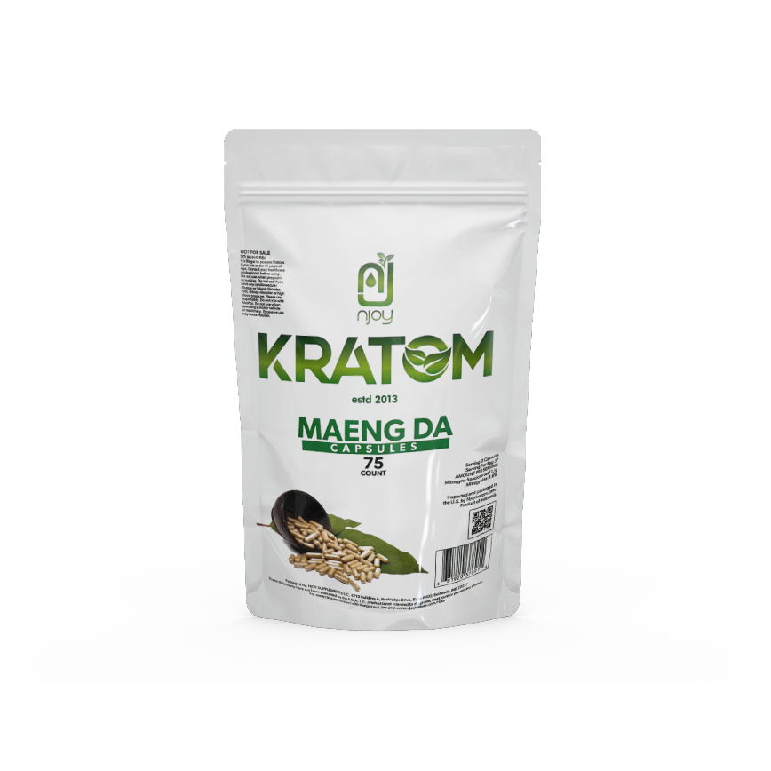 Njoys Kratom Maeng Da Capsules