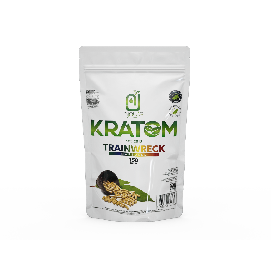 كبسولات Njoys Kratom Trainwreck