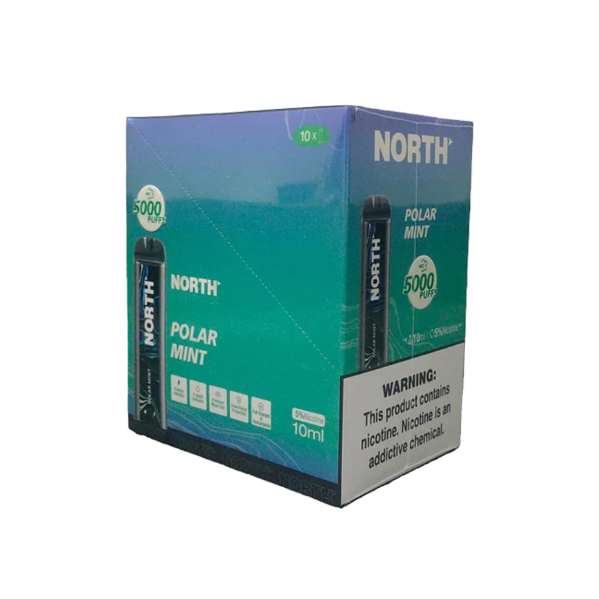 North Disposable Polar Mint 5000Puff 5% 10Ct