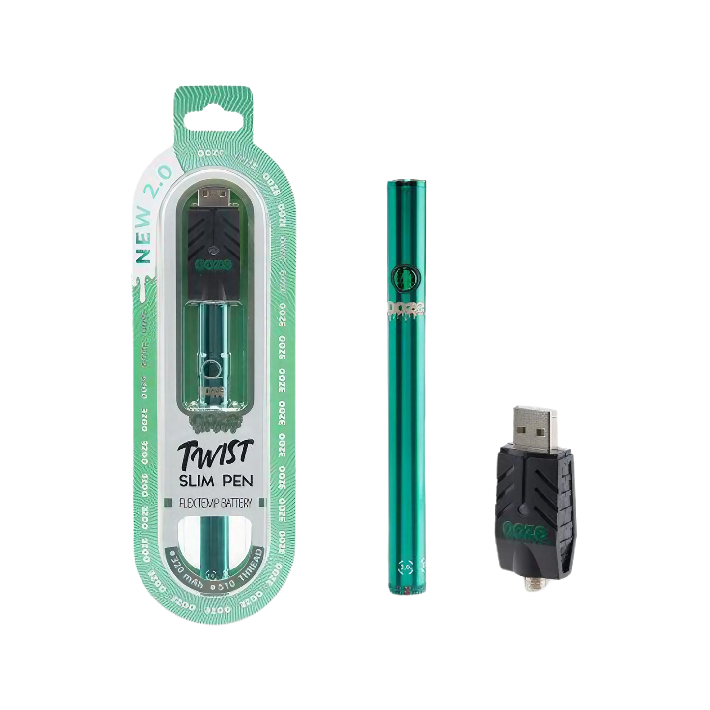 Ooze New 2.0 Twist Slim Pen Flex Temp Battery