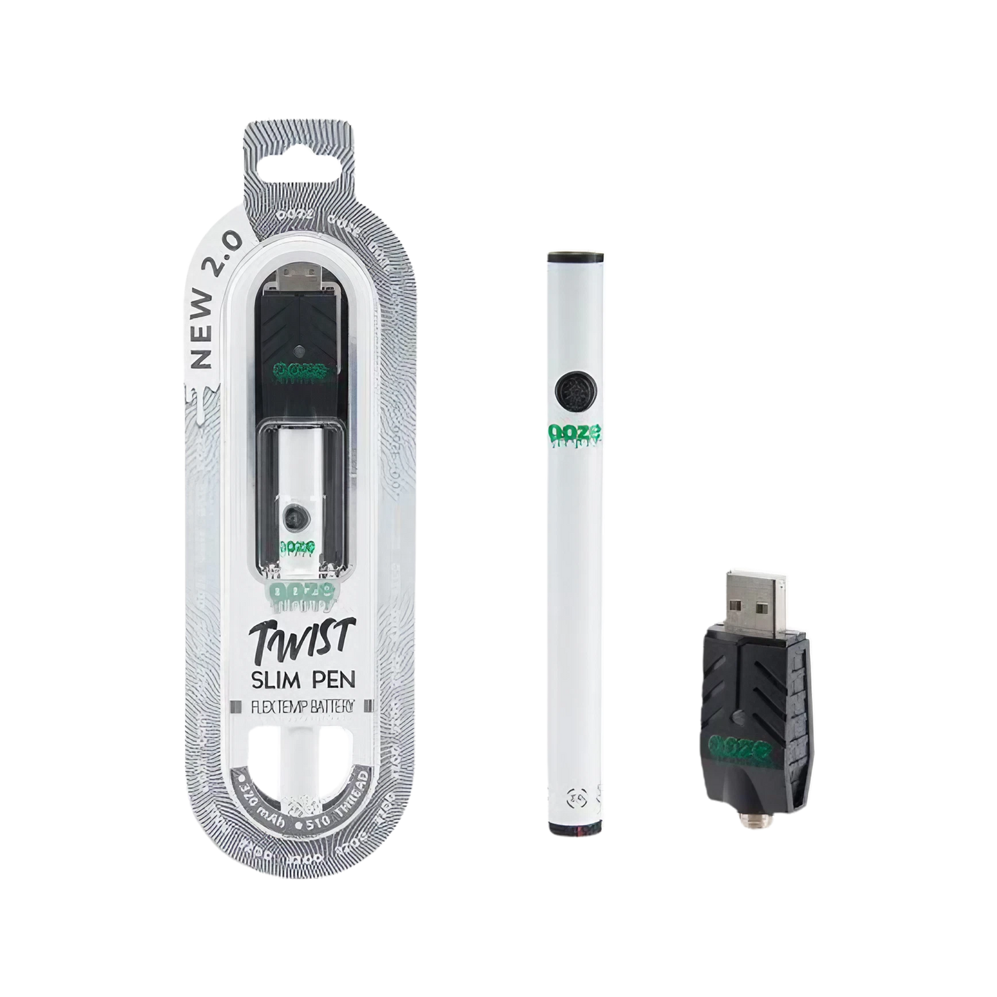 Ooze New 2.0 Twist Slim Pen Flex Temp Battery