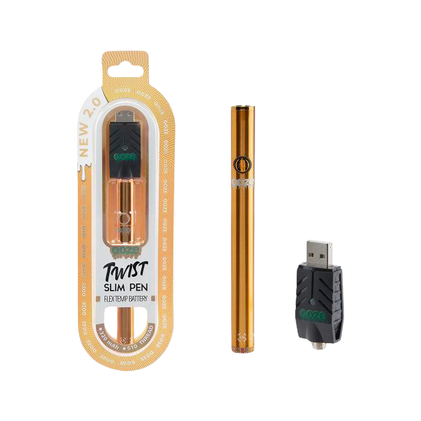 Ooze New 2.0 Twist Slim Pen Flex Temp Battery