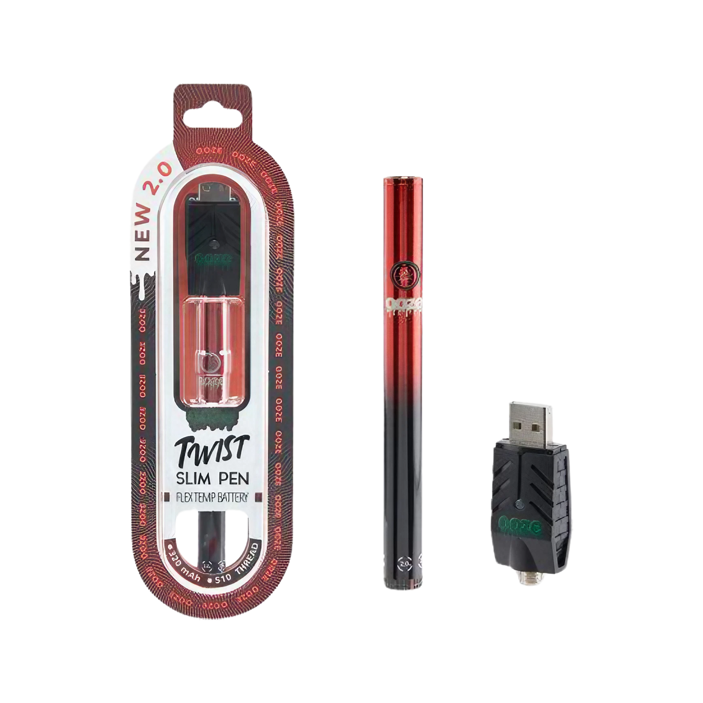 Ooze New 2.0 Twist Slim Pen Flex Temp Battery
