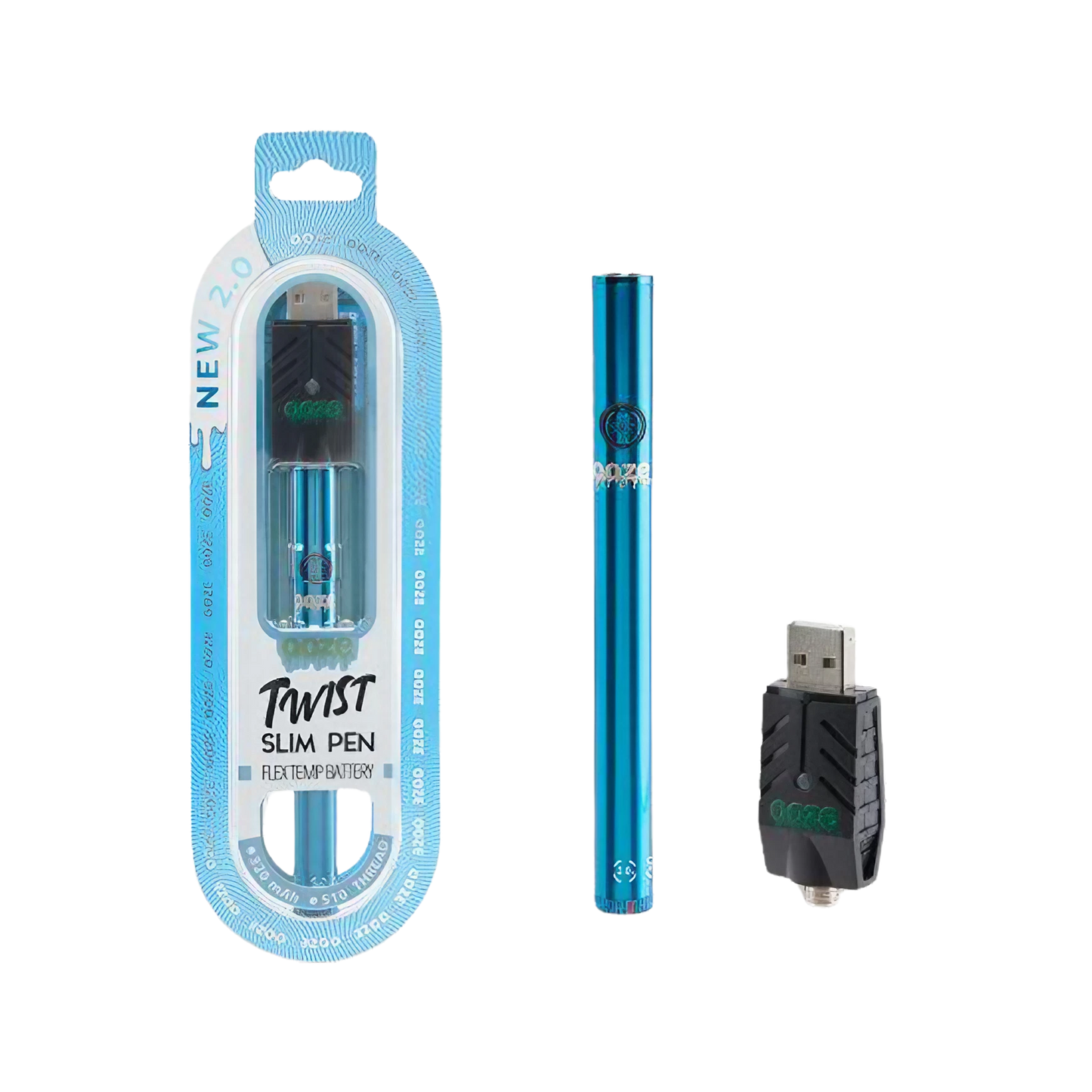 Ooze New 2.0 Twist Slim Pen Flex Temp Battery