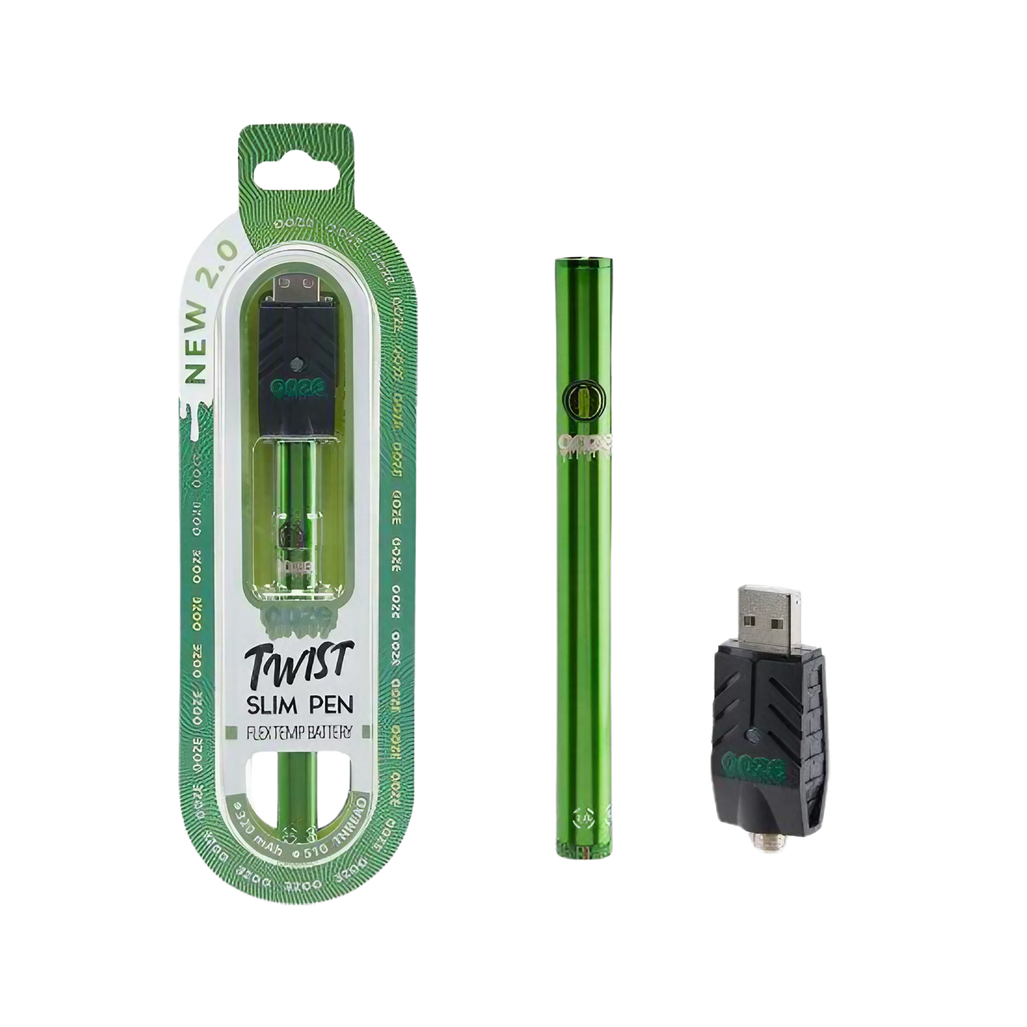 Ooze New 2.0 Twist Slim Pen Flex Temp Battery