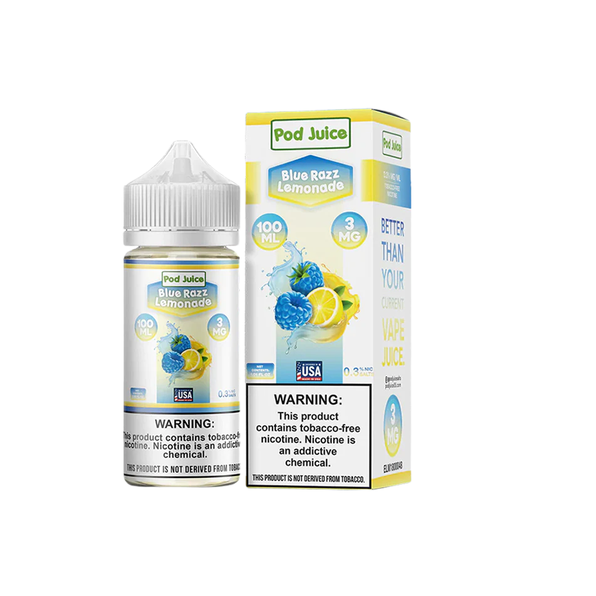 Pod Juice Blue Razz Lemonade 100Ml