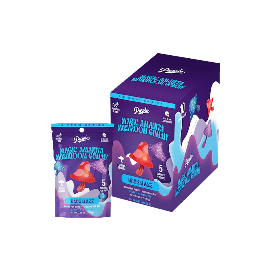 Purple Enhanced Microdose Gummies 3000Mg Per Bag 10Ct