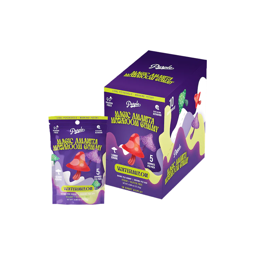 Purple Enhanced Microdose Gummies 3000Mg Per Bag 10Ct