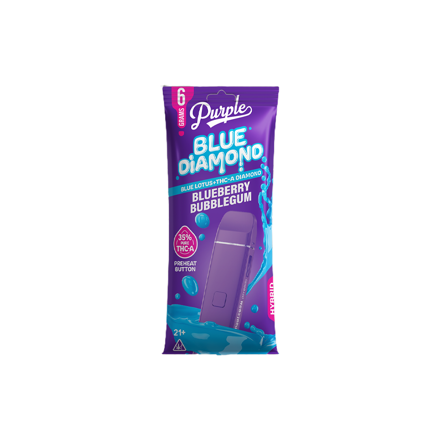 Purple Blue Diamond Blue Lotus + THC-A Diamond  6Gm 5Ct)