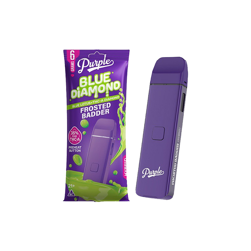 Purple Blue Diamond Blue Lotus + THC-A Diamond  6Gm 5Ct)