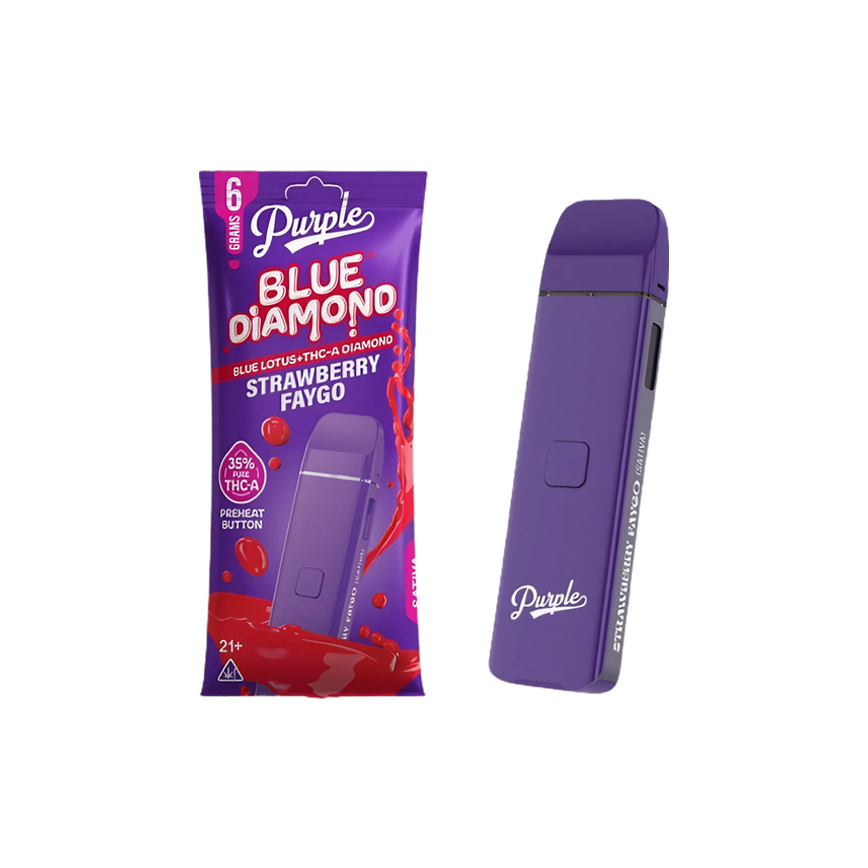 Purple Blue Diamond Blue Lotus + THC-A Diamond  6Gm 5Ct)