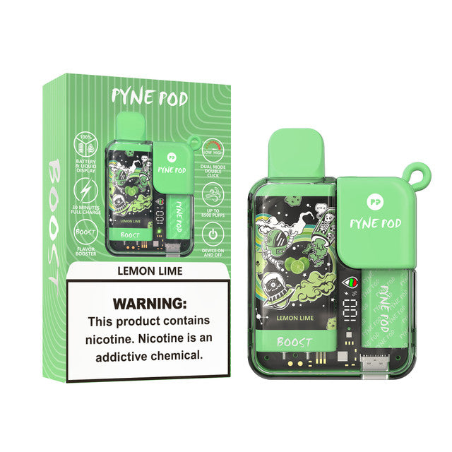Pyne Pod Disposable Lemon Lime 8500Puff 5% 5Ct