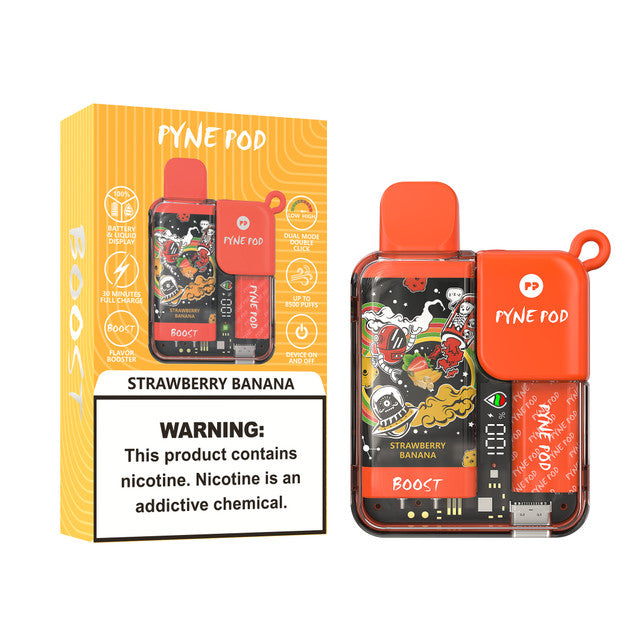 Pyne Pod Disposable Strawberry Banana 8500Puff 5% 5Ct