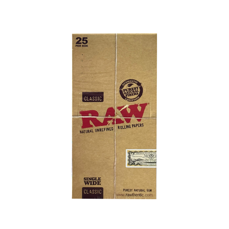 Raw Classic Rolling Papers Single Wide Classic 25Ct