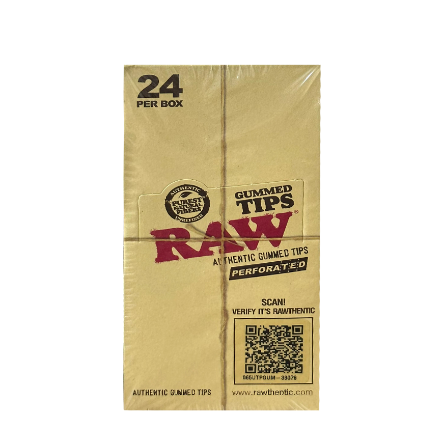 Raw Gummed Tips Authentic Gummed Tips Perforated 24Ct