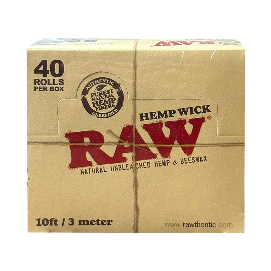 Raw Hemp Wick Unbleached Hemp & Beeswax 10Ft/3 Meter  40Ct