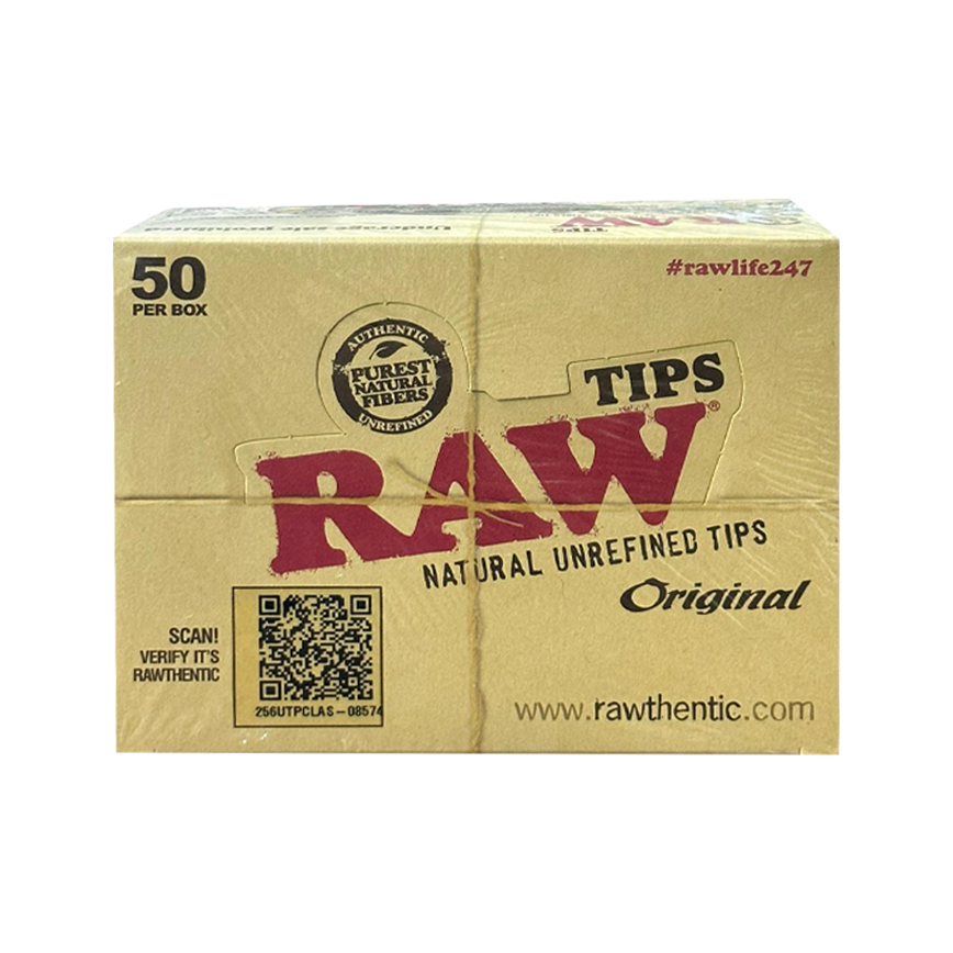 Raw Tips Orignal Unrefined Tips 50Ct