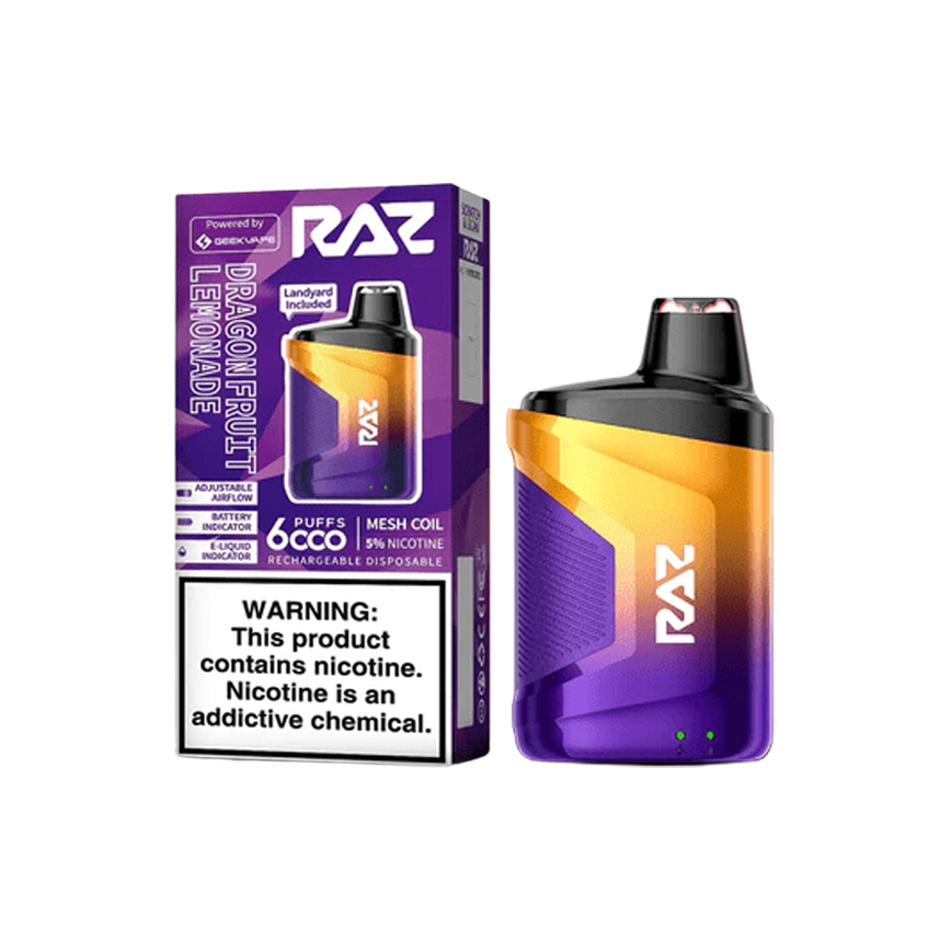 Raz Dragon Fruit Lemonade 6000Puff 5% 10Ct