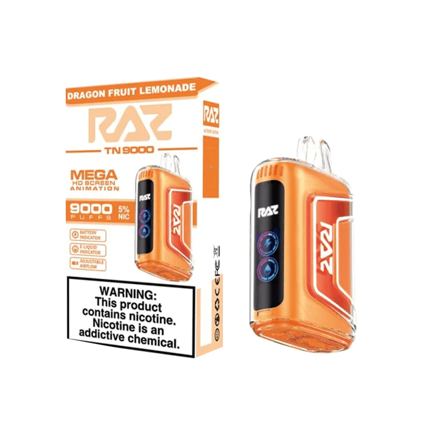 Raz Dragon Fruit Lemonade Tn9000Puff 5% 5Ct