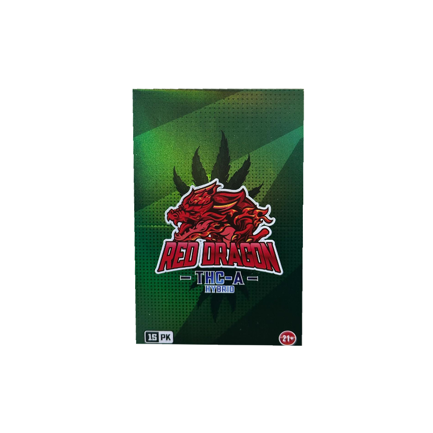 ريد دراجون أبل جاكس Thc-A Hybrid Pre Roll 1G 15Ct