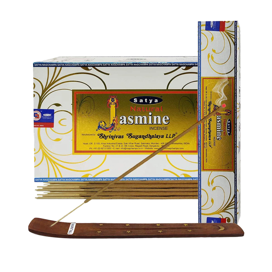 Satya Nag Champa Natural Jasmine Incense 12Ct