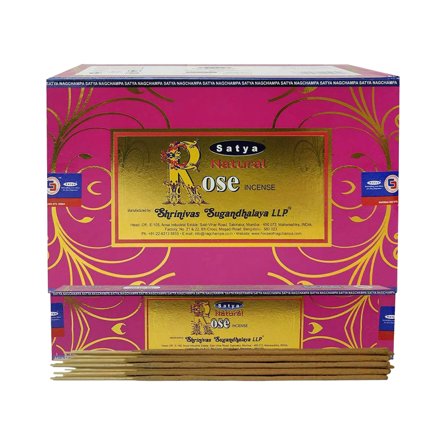 Satya Nag Champa Natural Rose Incense