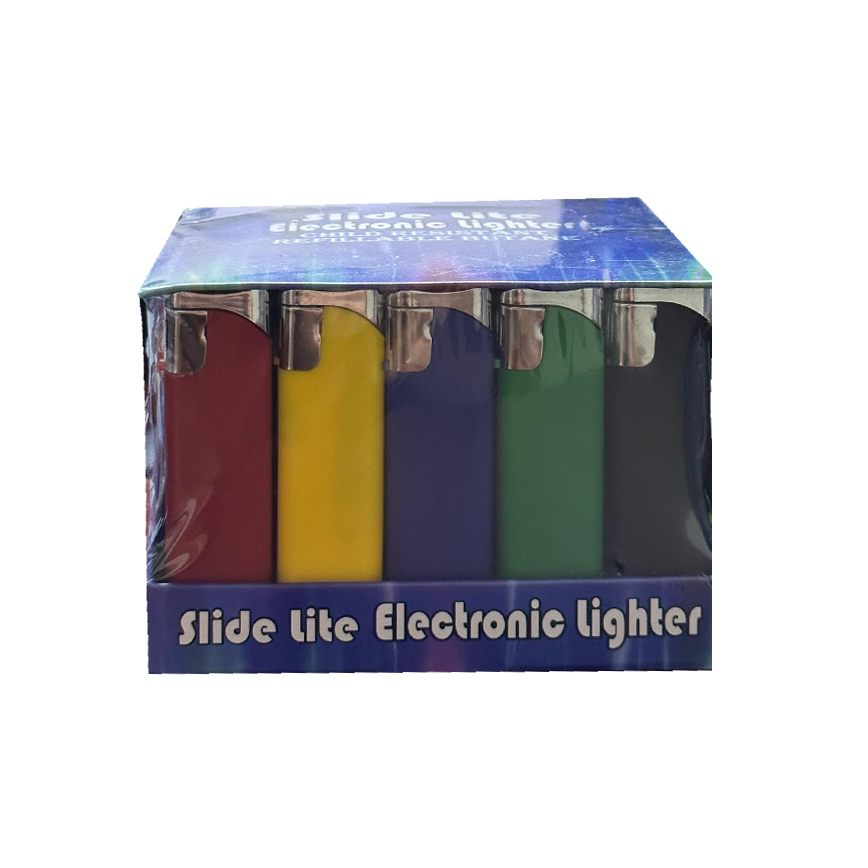 Slide Lite Electronic Lighters 50Ct