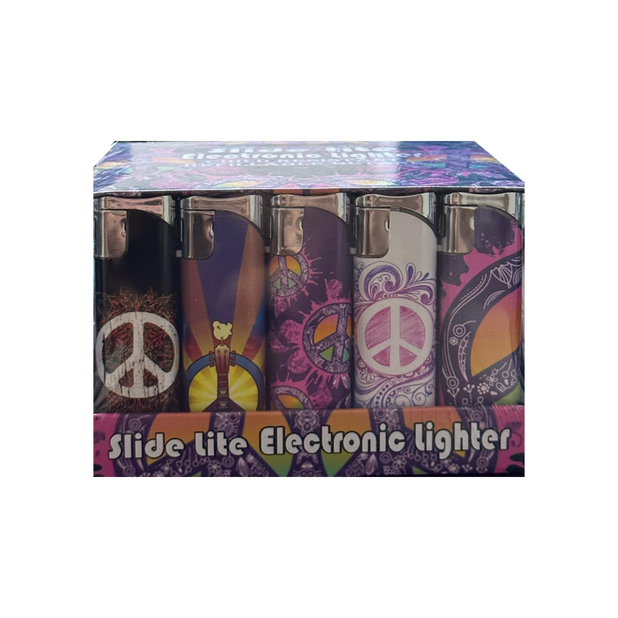Slide Lite Electronic Lighters 50Ct