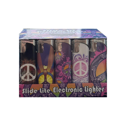 Slide Lite Electronic Lighters 50Ct
