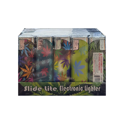 Slide Lite Electronic Lighters 50Ct