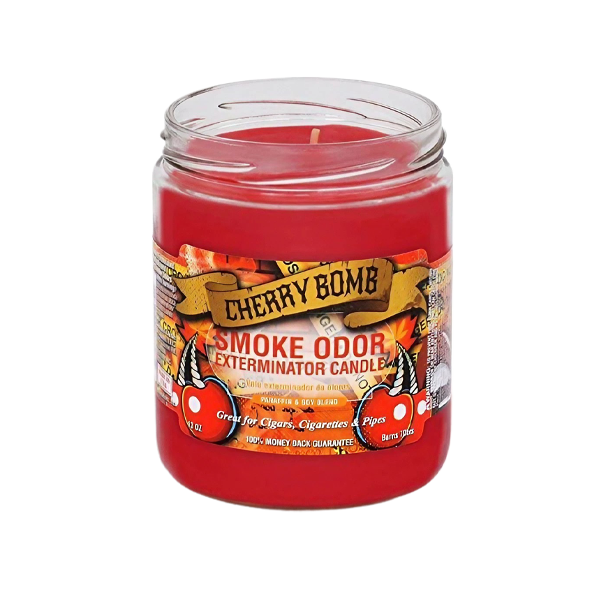 Smoke Odor Candle Cherry Bomb 13Oz