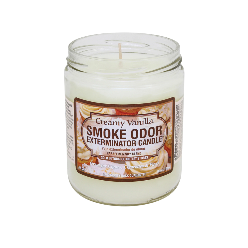 Smoke Odor Candle Creamy Vanilla 13Oz