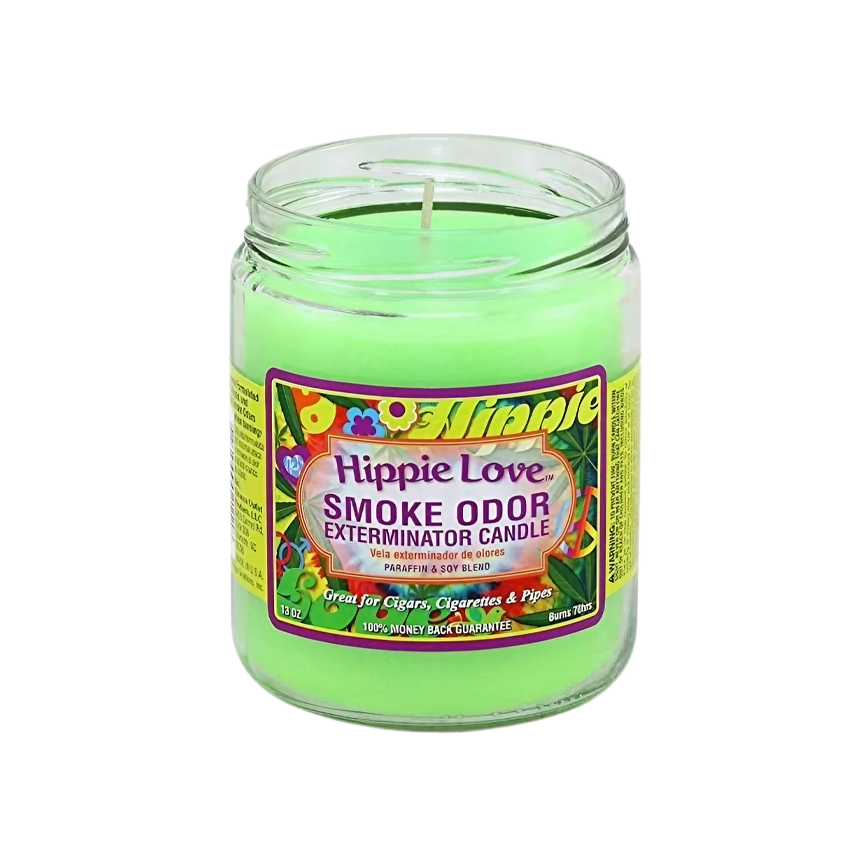 Smoke Odor Candle Hippie Love 13Oz