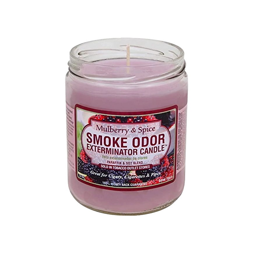 Smoke Odor Candle Mulberry & Spice 13Oz