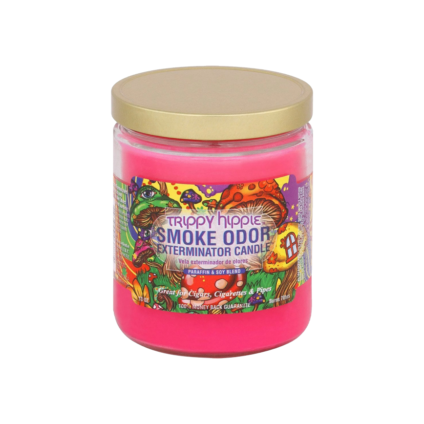 Smoke Odor Candle Trippy Hippie 13Oz