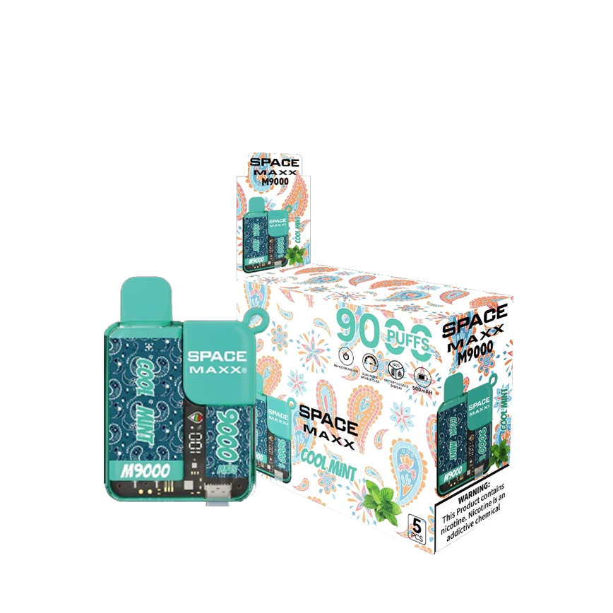 Space Maxx Disposable Cool Mint 9000Puff 5% 5Ct